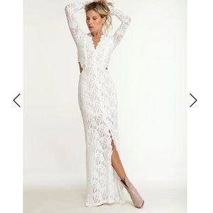 Nightcap Wisteria Cut Out Gown